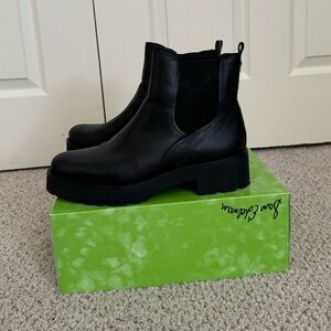 Sam Edelman Black Leather Heeled Boots